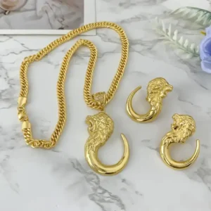 3pcs of Italian 18k plated gold