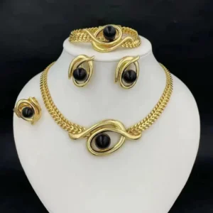 Complete set of jewelry 4 With touch of black colour