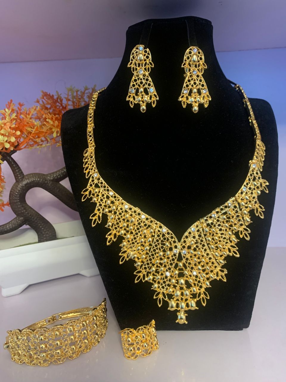 complete set of jewelry