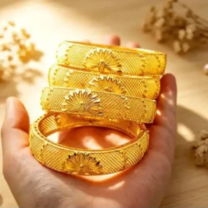 Saudi 24k plated Gold bangle 3pcs